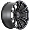 Alpha maverick matt black 20 inch wheel with black matte finish and rugged multi-spoke design