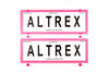 Altrex Number Plate Cover 6 Figure Pink Frame Without