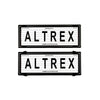 Altrex Number Plate Covers 6 Figure Black with Lines and