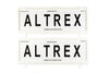 Altrex Number Plate Cover 6 Figure White Frame Without