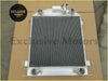Silver aluminum radiator with classic design and four fittings for 1928 1929 ford model with fan