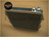 Silver aluminum radiator with red and white cap for toyota hilux surf 28d 1988-1997 shown from front