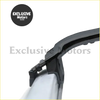 Black plastic roof rack mount with sleek curved design for aluminum roof rail cross bars on mazda cx-5 2017-2022