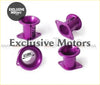 Purple anodized aluminum turbo flange intake manifold adapters for turbo inlets bov bottom black tk-bov1009