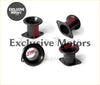 Black rubber engine mount with flange base and red markings for aluminum turbo flange turbo inlets-bov botton purple black tk-bov1009
