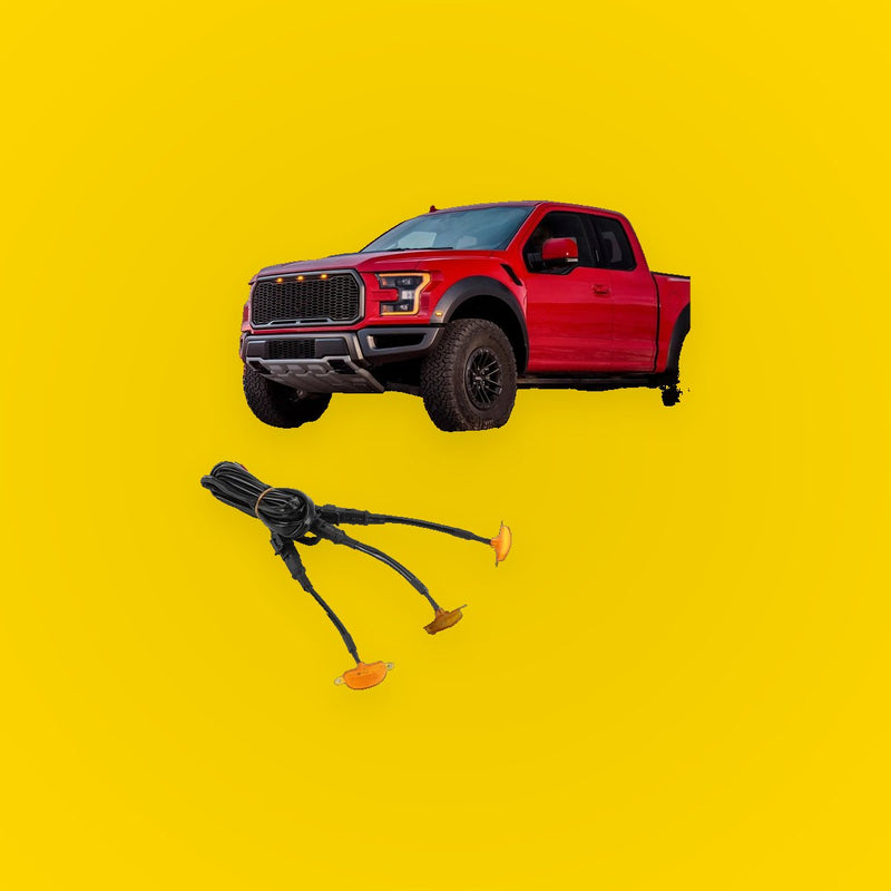 Amber LED Grille Lights for Ford F-150 Raptor (2015-2020)