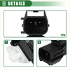 Black plastic 2-pin automotive electrical connector with white cap for ambient air temperature sensor 4wd ute offroad use
