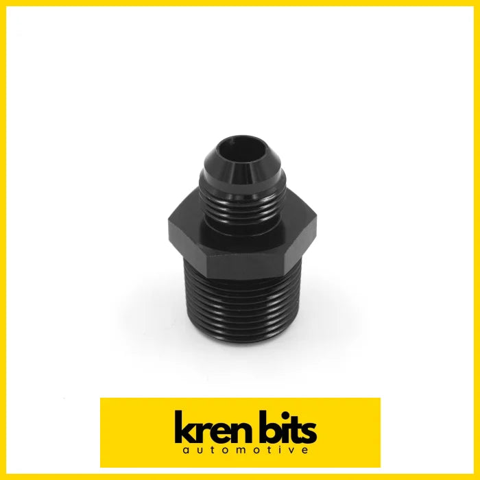 An To Npt Straight Adaptors 8An 3/4’’ / Black