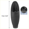 Black matte plastic antenna base bezel for Toyota Sienna 2004-2010 with smooth oval shape and central opening