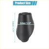 Black rubber car gear shift knob with smooth rounded design for antenna ornament base mount toyota 4runner 2010-2014