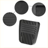 Black rubber anti slip brake pedal cover for toyota 4runner 2010-2023 with textured ribbed grip surface