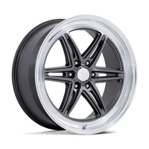 American Racing Groove 6 Drag AR953 22x9.5 6x135 +25mm Anthracite Diamond Cut Lip