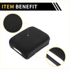 Black microfiber leather armrest cover for toyota tacoma with soft foam and stitched textured edges