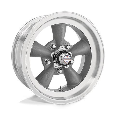 American Racing Torq Thrust D VN105 15x6 5x120.65 +4mm Gray Machined Lip