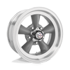 American Racing Torq Thrust D VN105 15x6 5x120.65 +4mm Gray Machined Lip