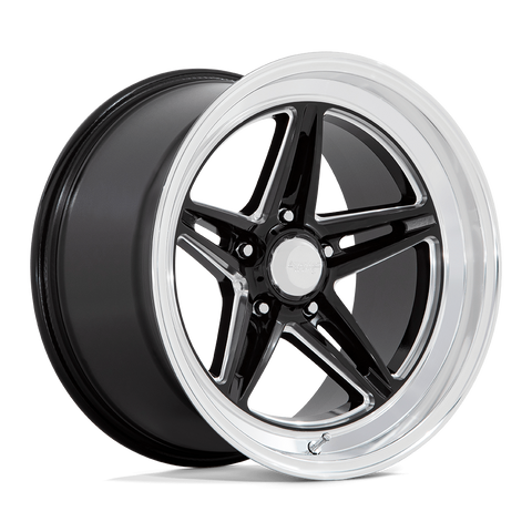American Racing Groove VN514 18x8 5x120.65 0mm Gloss Black Milled Diamond Lip