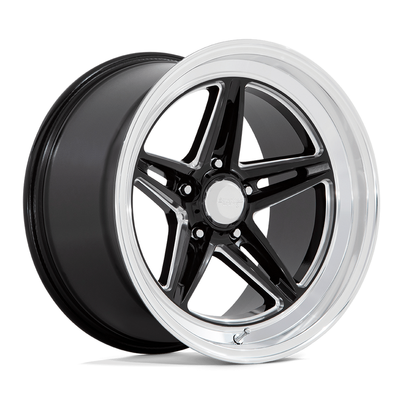 American Racing Groove VN514 18x8 5x120.65 0mm Gloss Black Milled Diamond Lip