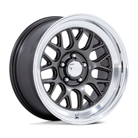 American Racing G-force VN516 17x7 5x120.65 0mm Matte Anthracite Diamond Cut Lip