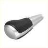 Auto gear stick shift knob for toyota 4runner in black silver with textured faux leather grip visible from the back side