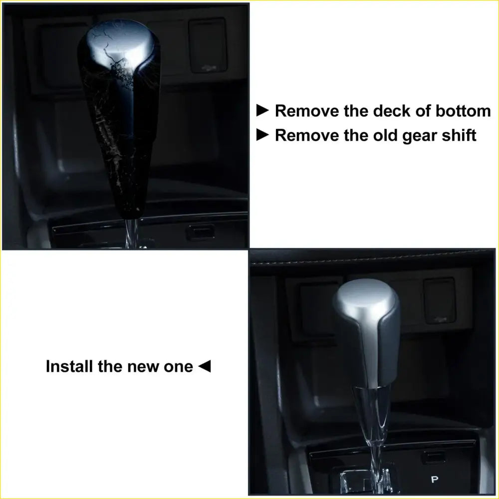 Auto Gear Stick Shift Knob for Toyota 4Runner Black Faux Leather - Interior Accessories