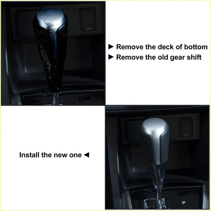 Auto Gear Stick Shift Knob for Toyota 4Runner Black Faux Leather - Interior Accessories