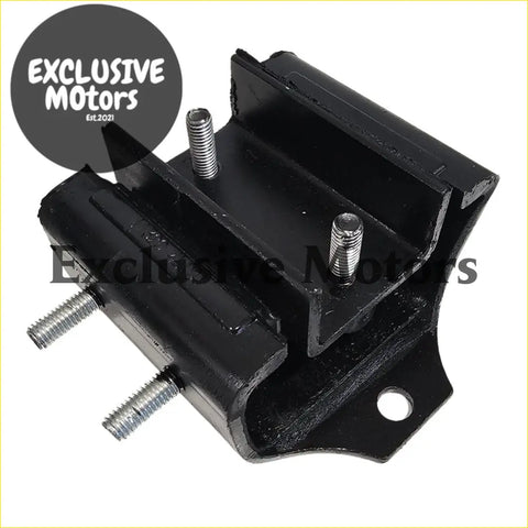 Black painted metal auto gearbox mount with threaded bolts for holden commodore vl rb30 1986-1988