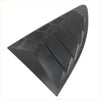Black plastic auto rear side window louver cover with sleek angular segmented slats for toyota 86 2013-2021