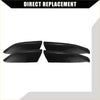 Black plastic auto roof rack rails end cap covers for toyota highlander 2008-2013 for direct replacement