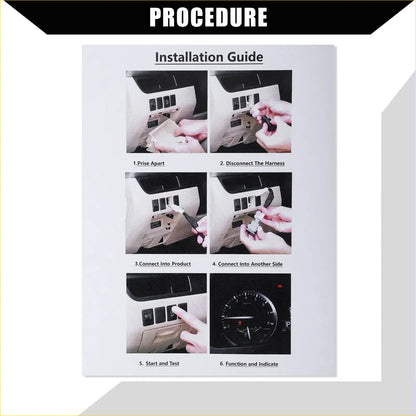 Installation guide for auto start stop a-off cable harness for toyota highlander 2015-2021 showing wiring details