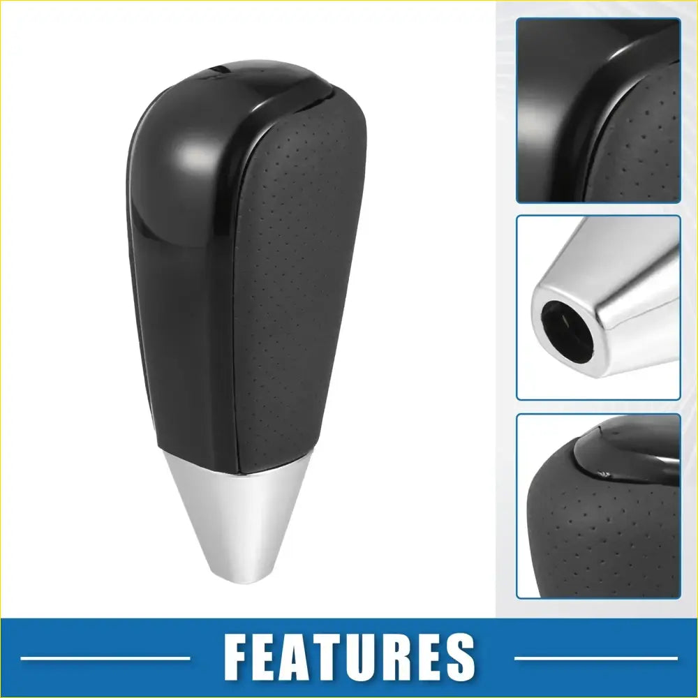Automatic Gear Shift Knob Cover for Toyota - Black Faux Leather (All - Interior Accessories