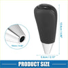 Black and silver automatic gear shift knob cover with textured rubber grip for toyota 4wd ute offroad use