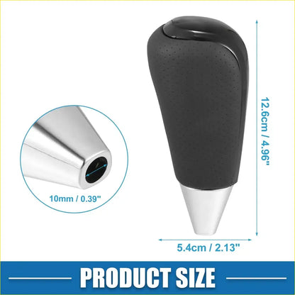Automatic Gear Shift Knob Cover for Toyota - Black Faux Leather (All - Interior Accessories
