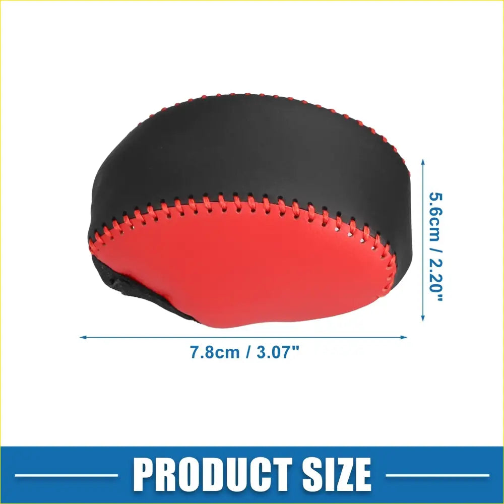 Automatic Gear Shift Knob Cover for Toyota RAV4 2019-2023 Black Red - Interior Accessories