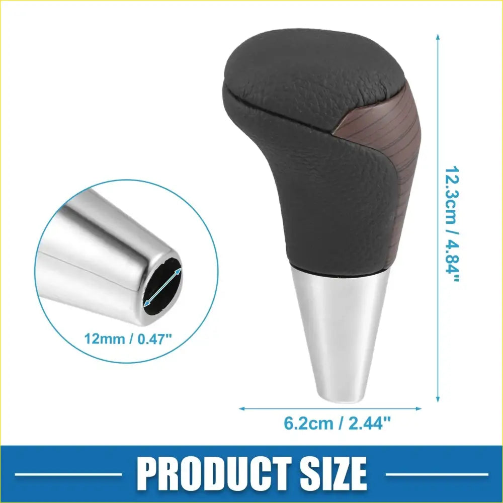 Automatic Gear Shift Knob Cover for Toyota - Wood Grain Black Faux - Interior Accessories