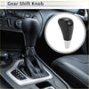 Black and silver plastic automatic gear shift knob with sleek ergonomic design for toyota 4runner 2006-2014