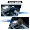 Automatic gear shift knob for toyota highlander 2014-2019 black perforated leather with matte finish and ergonomic contours