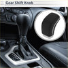 Black leather automatic gear shift knob for toyota mark x reiz x120 2004-2009 with sleek design and white stitching