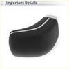 Automatic gear shift knob for toyota mark x reiz x120 in black faux leather with sleek silver trim accent