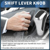 Silver and black automatic gear shifter knob for toyota 4runner with sleek ergonomic design and faux leather grip