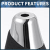 Automatic gear shifter knob for toyota alphard 200 series with shiny chrome chrome-plated and black perforated grip