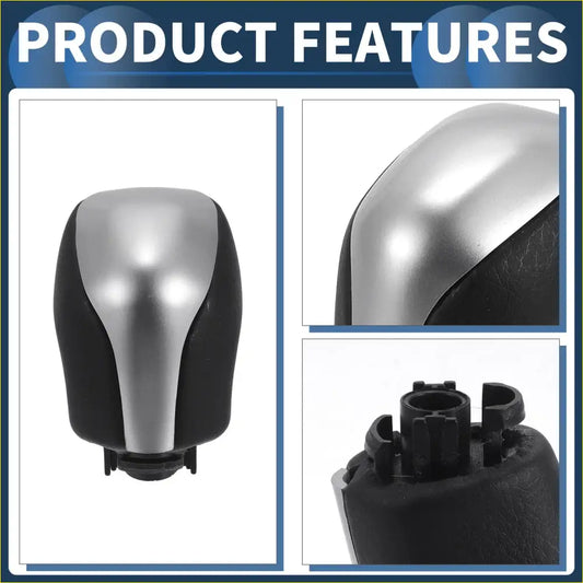 Automatic Gear Shifter Knob for Toyota Mark X Reiz (2010-2017) Silver - Interior Accessories