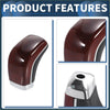 Automatic gear shifter knob for toyota mark x reiz x120 2004-2009 with shiny burgundy and chrome finish