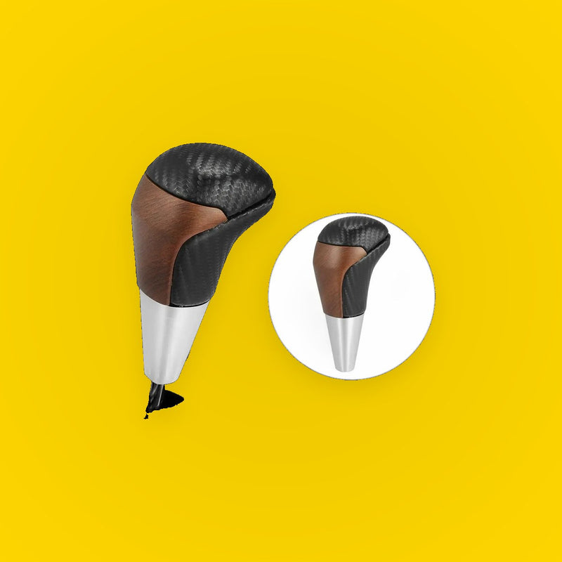 Automatic Gear Stick Shift Knob for Toyota - Carbon Fiber & Wood