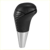 Black and silver automatic gear stick shift knob with carbon fiber texture for toyota tundra 2000-2023