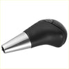 Automatic gear stick shift knob for toyota tundra with black leather carbon fiber and polished chrome tip
