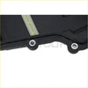 Black plastic automatic transmission cover for ford bronco sport 2019 to 2024 with silver mounting holes and beige slot