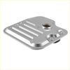 Silver metallic automatic transmission oil pan with raised ridges and circular fill port for 2005 toyota avalon 35l