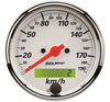 Autometer Arctic White 3-1/8in Speedometer 190KPH