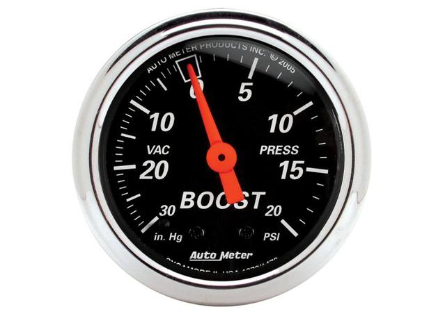 Autometer Designer Black 2-1/16in Boost Vacuum Gauge