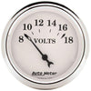 Autometer Old Tyme 2-1/16in Voltmeter 8-18V Short Sweep
